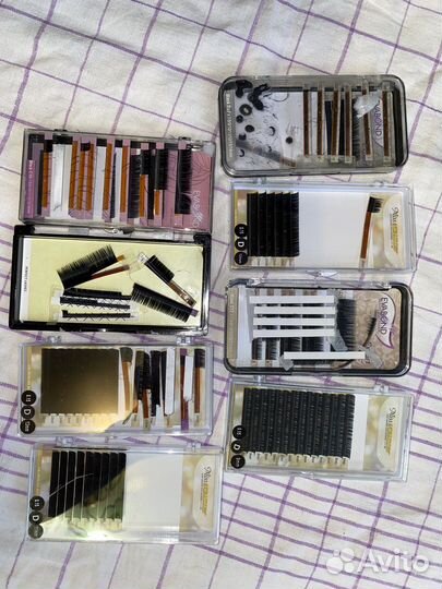 Набор для наращивания ресниц. Очень много всего