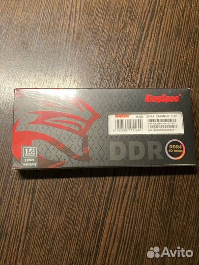 Оперативная память Mem DDR4 16Gb/2666MHz Kingsspec