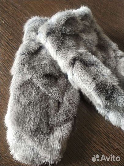 Варежки из меха норки