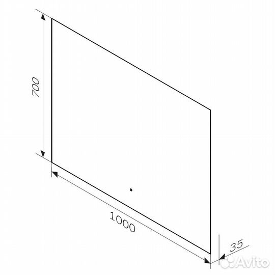 M85MOX11001S X-Joy Зеркало с интерьерной LED подс