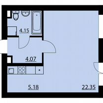 Квартира-студия, 36,8 м², 7/10 эт.