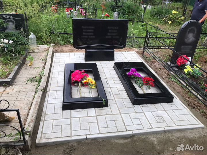 Памятники из гранита на могилу, установка памятник