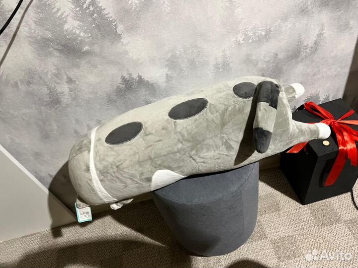 Мягкая игрушка Кот батон с пледом