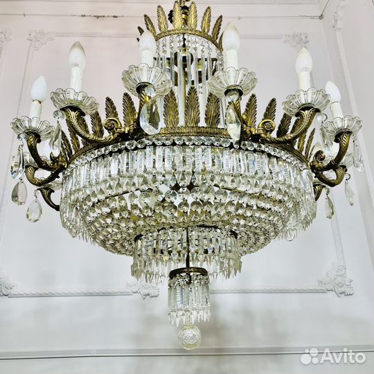 Люстра антикварная и бра