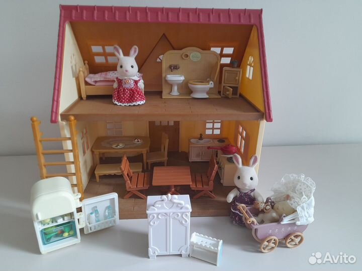 Sylvanian families дом с кроликами