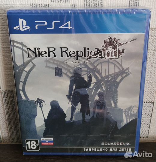 PS4 диск Nier Replicant (новый, запечатан)