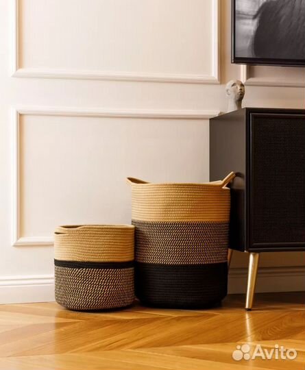 Плетеная корзина для белья ZeroTax