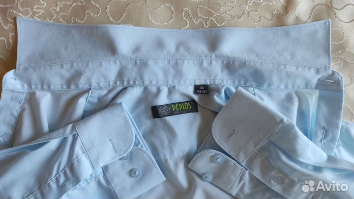 Рубашка голубая Peplos, р-р 35 (158-164)