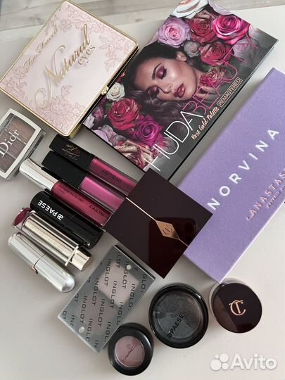 Косметика Charlotte Tilbury, Huda Beauty, и другие