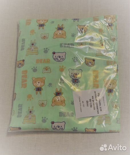 Простынь на резинке детская 90 на 150