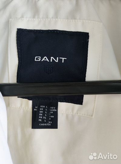 Тренч Gant оригинал белый стильный плащ 46-48