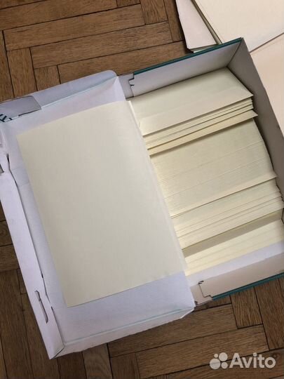 Дизайнерская бумага с конвертами (коробка 187 шт)