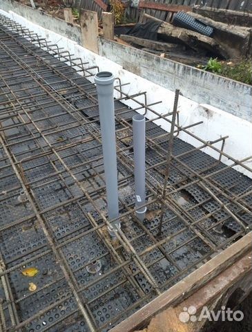 Заливка бетона фундамент