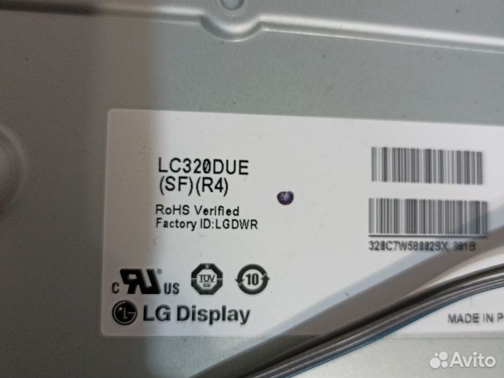 Матрица экран для тв LC320DUE(SF)(R4) LG 32LA620V