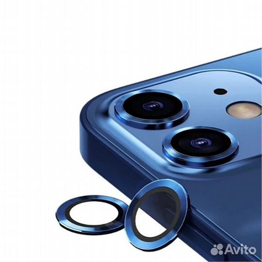 Защитное стекло камеры iPhone 11 / 12 / 12 Mini бл