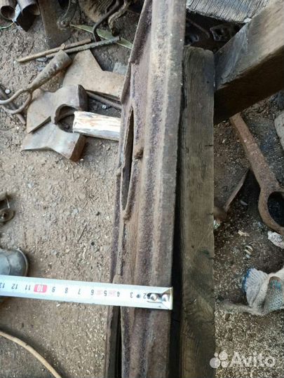 Плита чугунная старинная для печи СССР