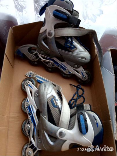 Коньки ролики 2 в 1 раздвижные