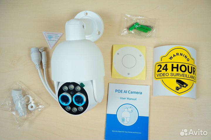 POE 8Мп 8x Zoom камера с автослежением за человек