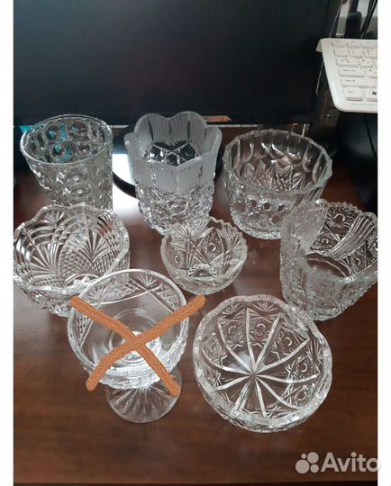 Салатницы хрустальные Хрусталь