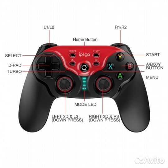 Геймпад Bluetooth Android/IOS/Win PG-9088 iPega