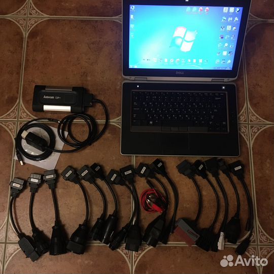 Автосканер Delphi с ноутбуком, полный комплект Pro