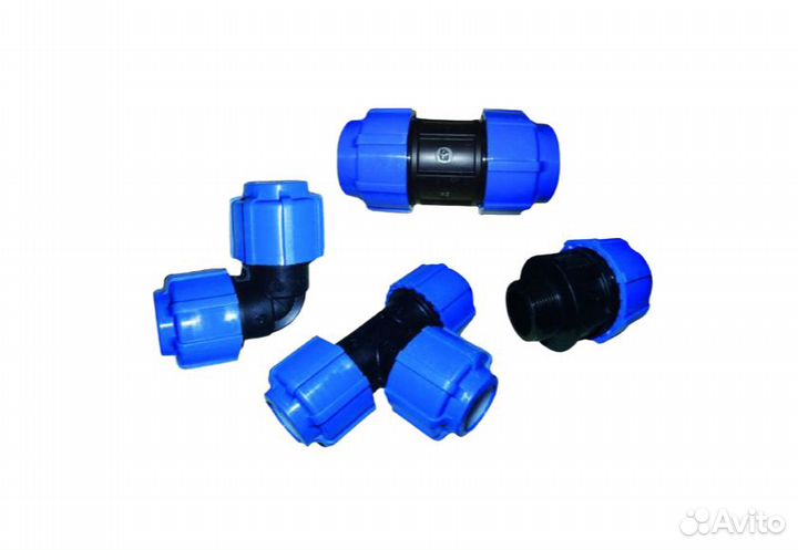 Труба пнд с синей полосой, 20мм, 25мм, 32мм *2,0