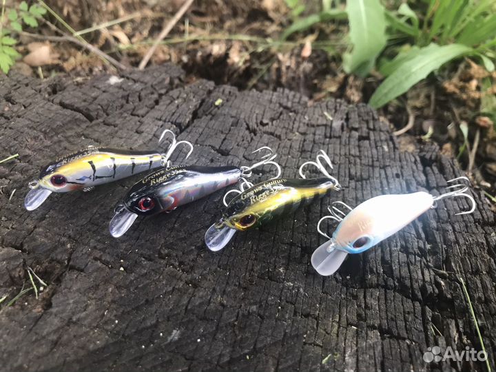 Воблеры на голавля ZipBaits Rigge 35 SS набор 4 шт