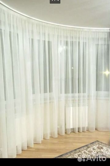 Тюль вуаль шампань