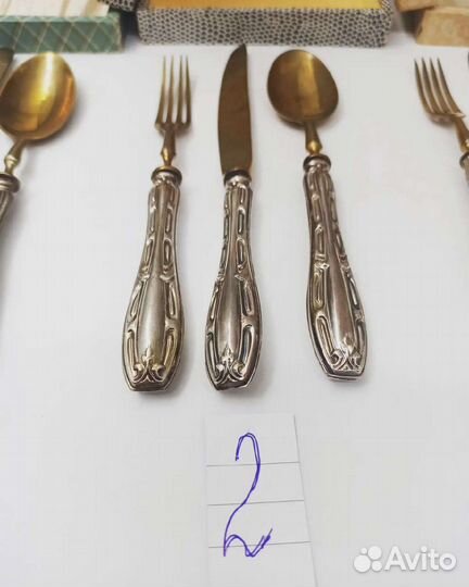 Десертный набор Золинген в серебре