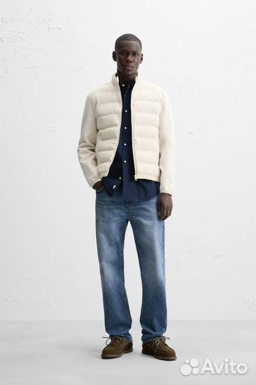 Zara мужская стеганая куртка