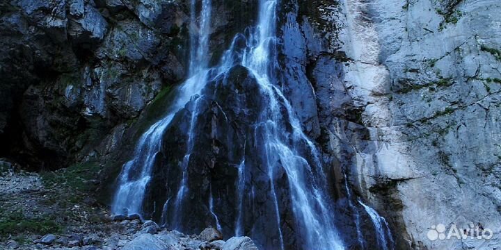 Гегский водопад в Абхазии