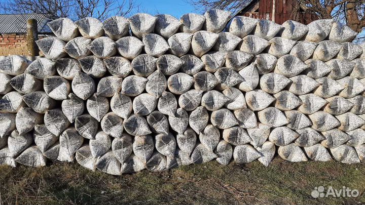 Отработанные грибные блоки