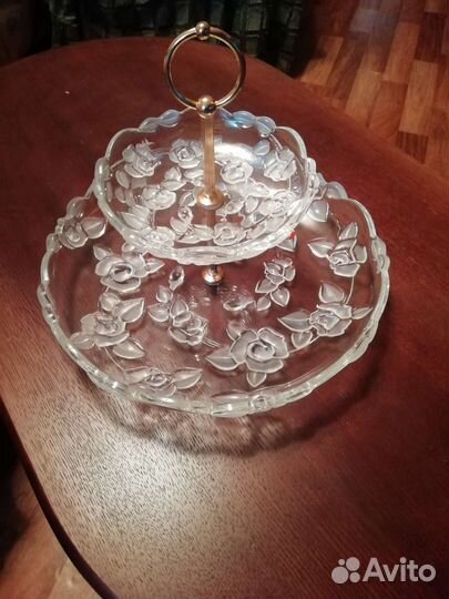 Ваза двухярусная для фруктов