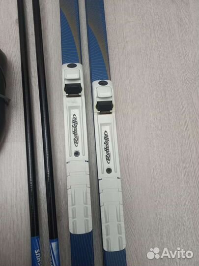 Лыжи madshus XC Trail (180см), палки, ботинки 39 р