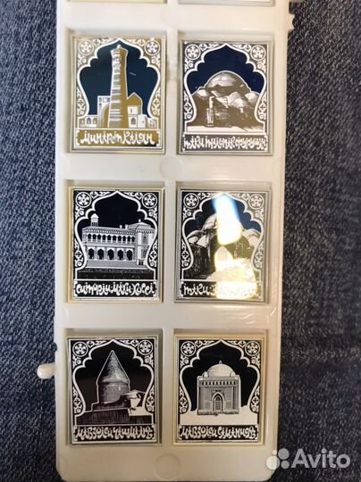 Набор значков СССР города памятники