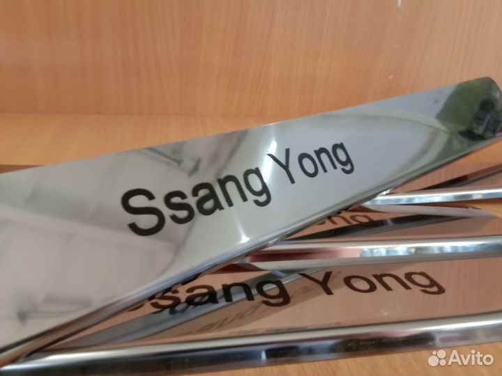 Накладки на пороги Ssang Yong Kyron