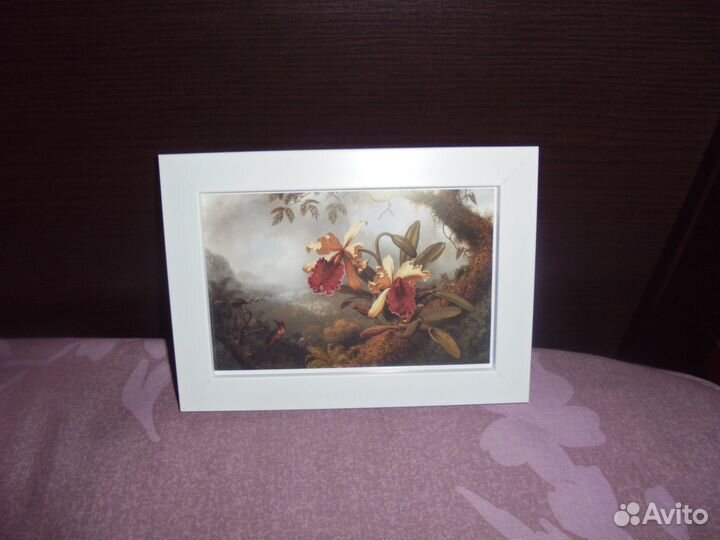 Ретро панно 14х18 бел рам рис худ-аним М.Хида 1 ш