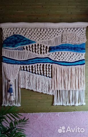 Панно макраме Вивинг