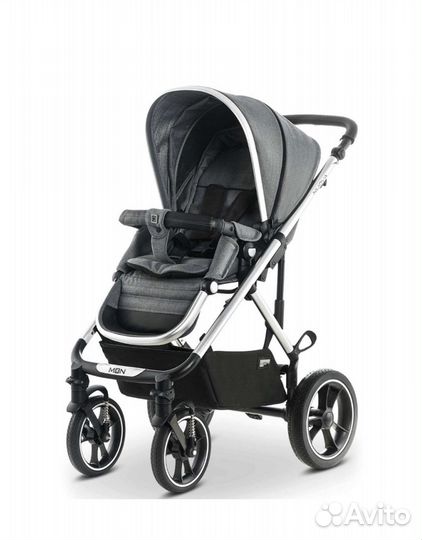 Коляска moon nuova 2в1 Anthrazit Structure