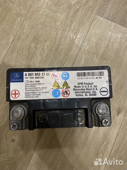 Аккумулятор дополнительный mercedes A0019822708