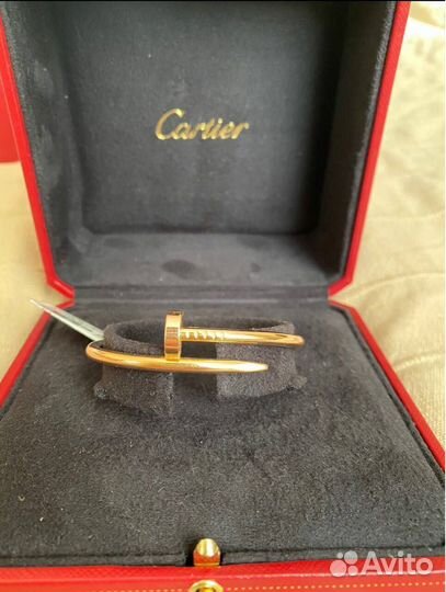 Золотой Браслет Cartier Гвоздь Розовое Золото