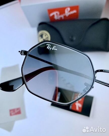 Очки ray ban octagonal пепельные