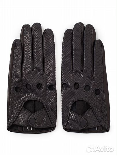 Перчатки Верди из кожи питона