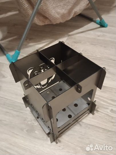 Походная кухня: печка щепочница