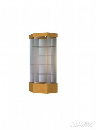 Витрина остеклённая угловая увсп-80