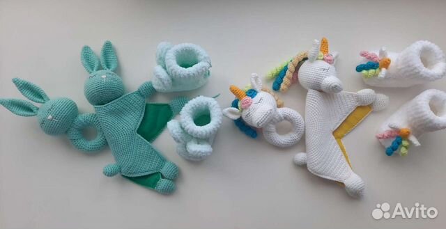 Пинетки+комфортер +погремушка