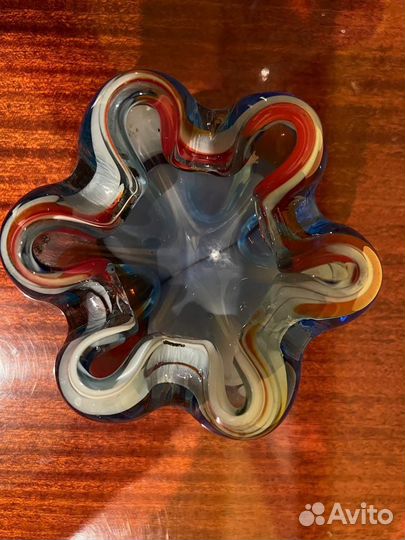 Вазы из цветного стекла СССР