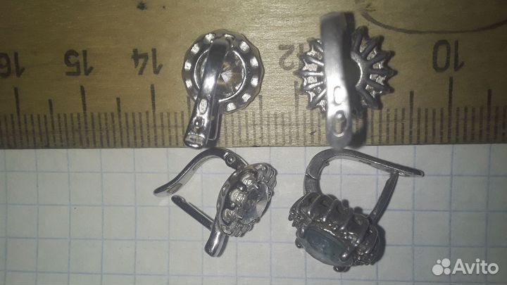 Серьги серебро