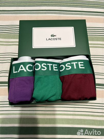 Трусы мужские Lacoste 3шт+коробочка