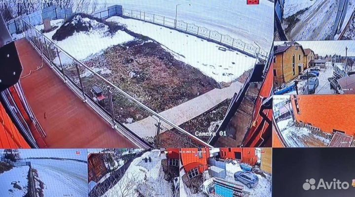 Комплект видеонаблюдения 4 камеры для улицы